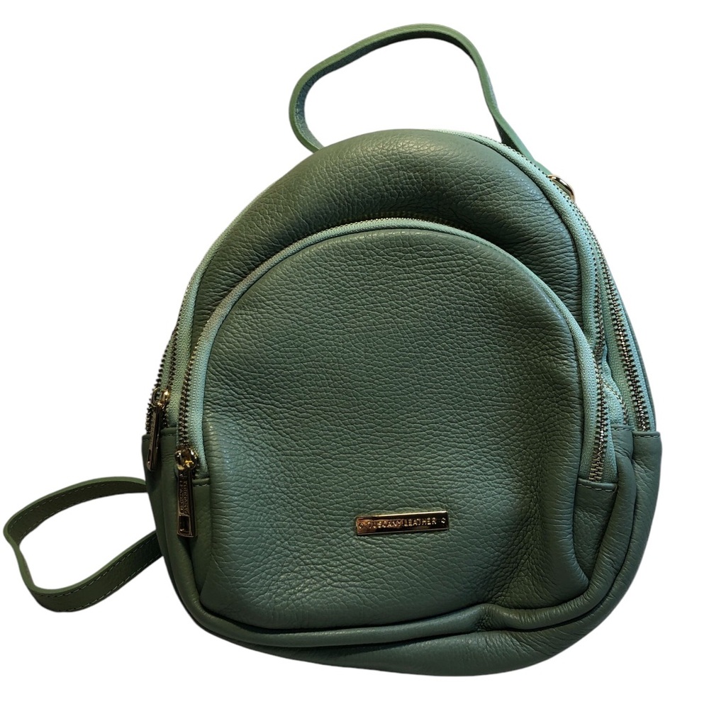 Tuscany Leather Made in Italy Backpack 10” x 10” Green